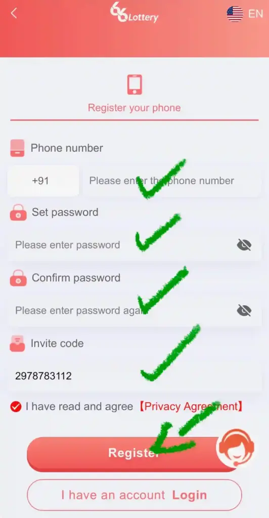 66 lottery register